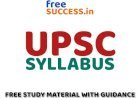 UPSC 2021 Latest Syllabus - FreeSuccess.in