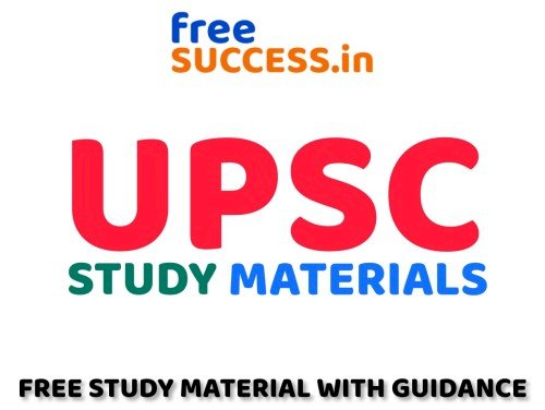 UPSC Paper wise Study Material Free Online Notes - FreeSuccess.in