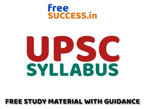 UPSC 2021 Latest Syllabus - FreeSuccess.in