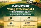 [2 March] Walk - In ICAR NBSSLUP Young Professional-I Recruitment 2026 Interview