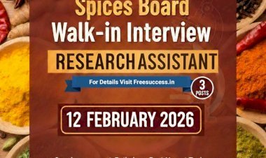 ​[12 Feb] Spices Board Walk-in Interview for Research Assistant (03 Posts)