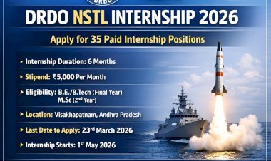 [23 March] DRDO NSTL Paid Internship 2026 (35 Posts)