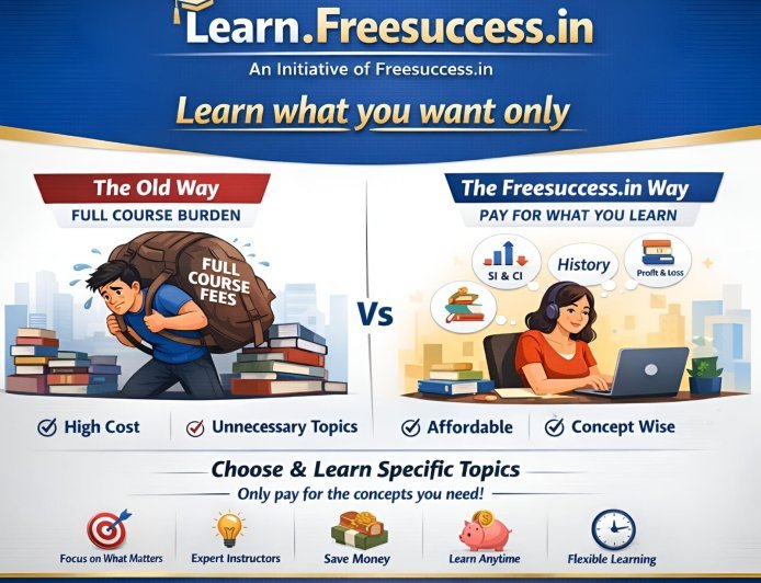 Learn.Freesuccess.in - Micro Courses, Future of Smart Learning | Learn What You Want Only