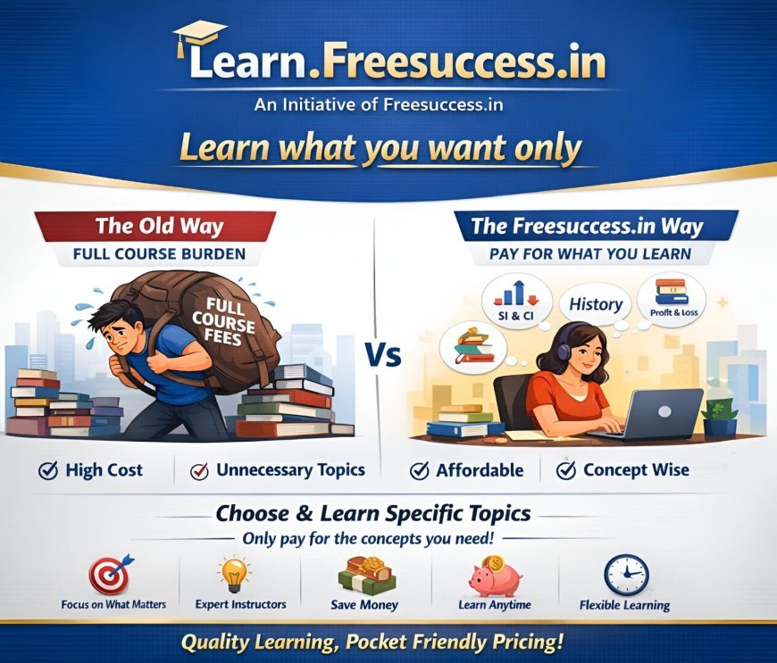 Learn.Freesuccess.in - Micro Courses, Future of Smart Learning | Learn What You Want Only