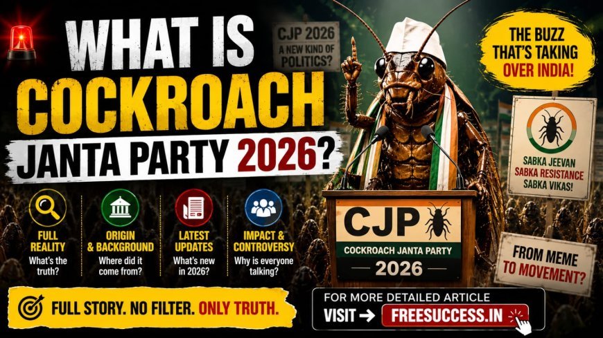 What is Cockroach Janta Party 2026? Full Reality, Origin & Latest Updates