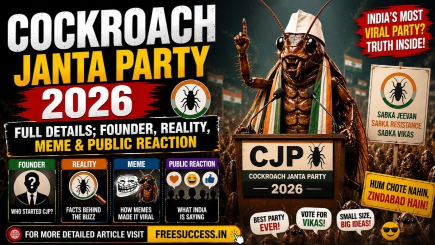 Cockroach Janta Party 2026 Full Details: Founder, Reality, Meme & Public Reaction