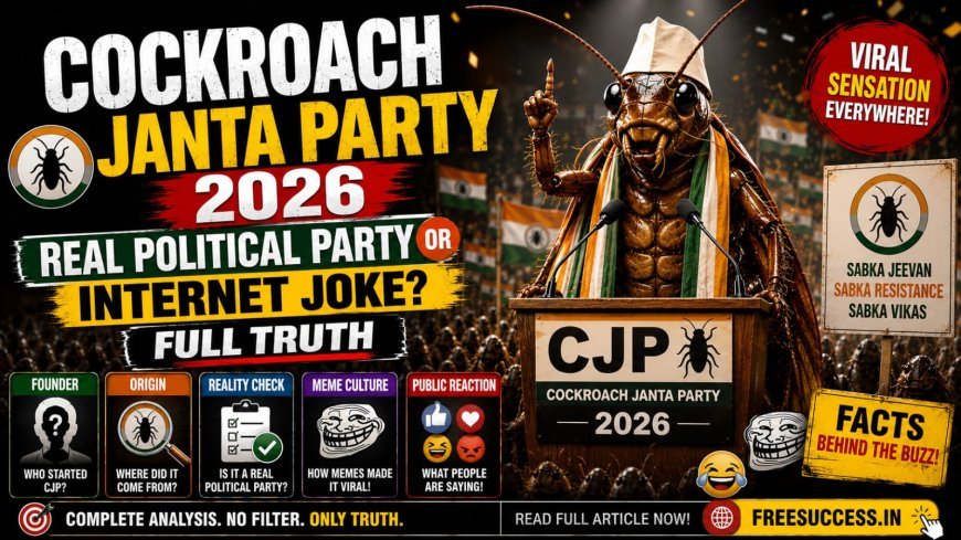 Cockroach Janta Party 2026: Real Political Party or Internet Joke? Full Truth
