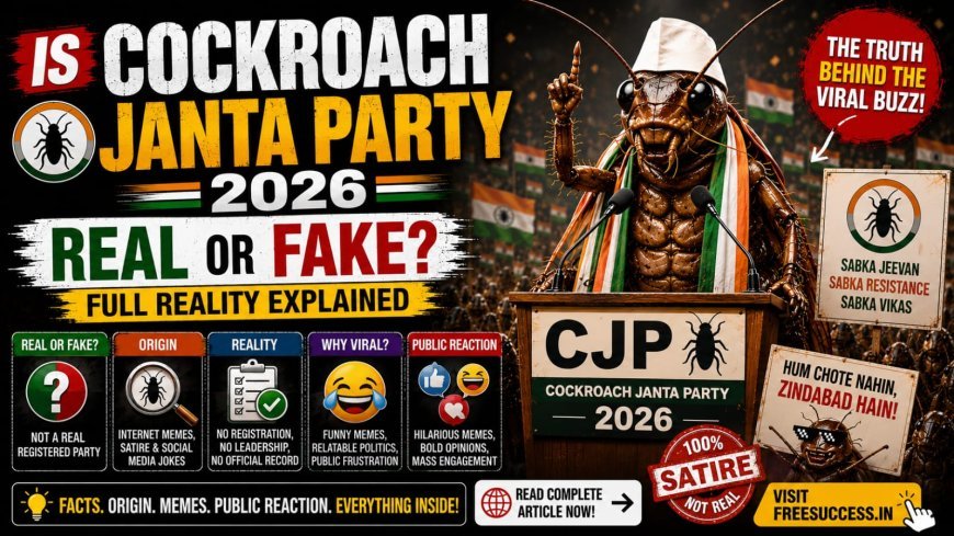 Is Cockroach Janta Party Real or Fake? Full Reality Explained (2026)