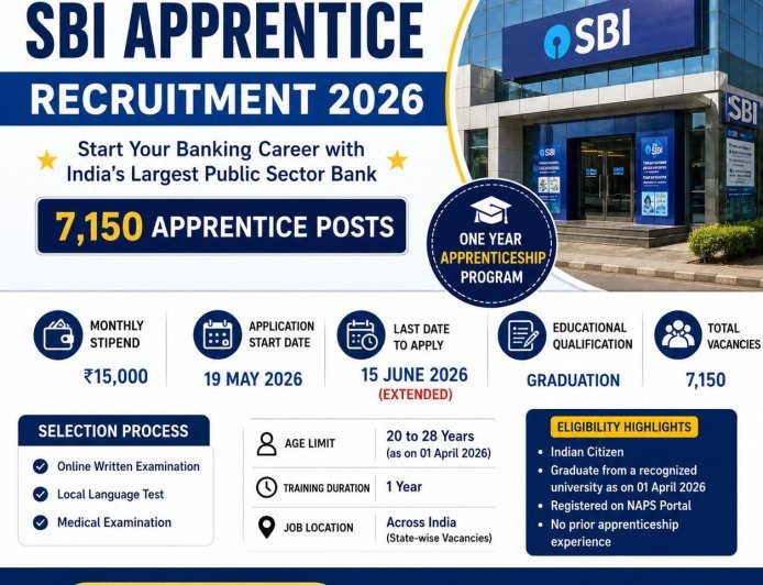 SBI Apprentice Recruitment 2026 - Full Details & Guide (7150 Posts)
