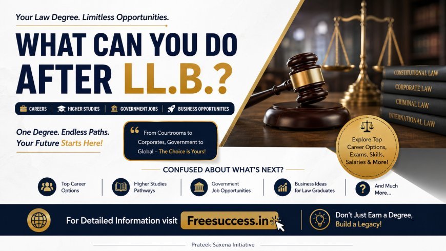 After LLB Career Opportunities (Study & Business) - Complete Guide 2026