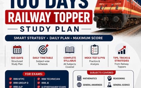 100 Days Railway Topper Study Plan 2027 | Tips & Complete Preparation Guide