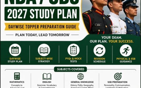 NDA CDS 2027 Study Plan | Daywise Topper Preparation Guide