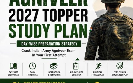 Agniveer 2027 Topper Study Plan: Day-wise Preparation Strategy, Timetable, Books, Tips