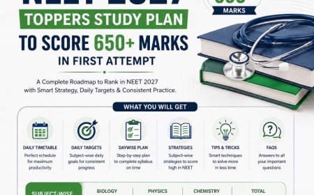 NEET 2027 Toppers Study Plan to Score 650+ Marks in First Attempt | Timetable, Daily & Daywise Plan