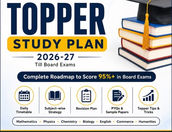 Class 12 Topper Study Plan 2026-27 | Score 95%+ in Boards