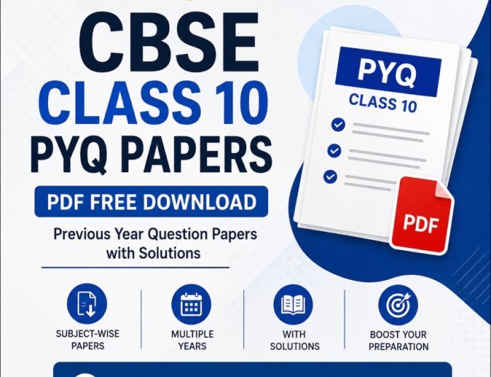 CBSE Class 10 PYQ Papers PDF Free Download 2027 | Previous Year Papers with Solutions