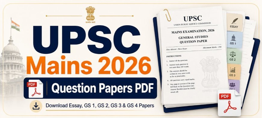 Download UPSC  Mains 2026 Essay Paper