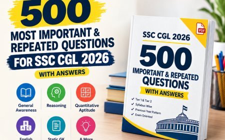 500 Most Important & Repeated Questions for SSC CGL 2026 PDF Free Download