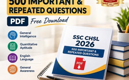 SSC CHSL 2026: 500 Most Important & Repeated Questions Free PDF