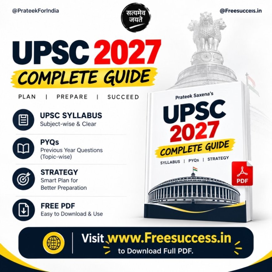 Prateek Saxena UPSC 2027 Guide PDF: Syllabus, PYQs & Strategy
